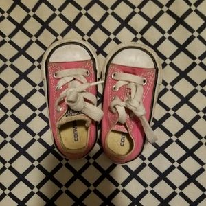 Used Pink converse sneakers